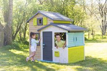 Kleine Spielhäuser für Kinder - Friends House in eleganten Farben Friends House Evo Spielhaus Smoby erweiterbar 2 Türen mit Schlüssel 6 Fenster mit UV-Filter 162 cm Höhe SM810204_10