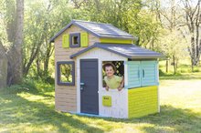 Kućice za djecu - Kućica Prijatelja elegantnih boja Friends House Evo Playhouse Smoby s nadogradnjom 2 vrata s ključem 6 prozora s UV filterom 162 cm visina_11