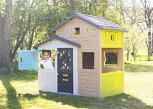 Kleine Spielhäuser für Kinder - Spielhaus der Freunde mit einem Picknicktisch in eleganten Farben Friends House Evo Playhouse Smoby erweiterbar_19