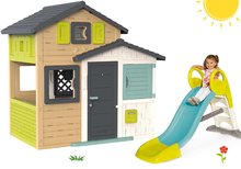 Case per bambini con scivolo - Set Casetta degli Amici in colori eleganti Friends House Evo Playhouse Smoby espandibile con con scivolo GM da 1,50 m_26