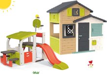 Spielhäuser mit Klettergerüst - Set Spielhaus der Freunde mit Spielezentrum und Rutsche in eleganten Farben Friends House Evo Playhouse Smoby Erweiterbar_30