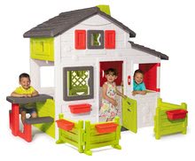 Domečky pro děti - Domeček Friends House Smoby s dvěma zahrádkami_0