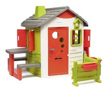 Kerti játszóházak gyerekeknek - Házikó Neo Jura Lodge DeLuxe Smoby bővített változat_44