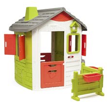 Case per bambini  - Casetta Neo Jura Lodge Smoby con steccato, grondaia, camino e campanello dai 24 mesi_18