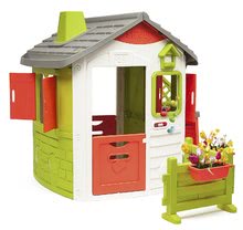 Domečky pro děti - Domeček Neo Jura Lodge Smoby s kuchynkou záhradkou komínom a zvončekom_0