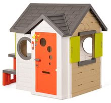 Kerti játszóházak gyerekeknek - Házikó My House Smoby piknik asztallal és teljes bejárati ajtóval_0