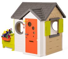 Kerti játszóházak gyerekeknek - Házikó My House Smoby előkerttel, teljes bejárati ajtóval és csengővel 24 hó-tól_0