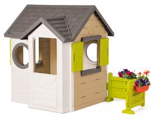 Domečky pro děti - Domeček My House Smoby se zahrádkou a plnými dveřmi a zvonkem od 24 měsíců_2