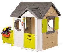 Case per bambini  - Casetta My House Smoby con 2 porte con campanello e giardinetto dai 24 mesi_1