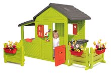 Kleine Spielhäuser für Kinder - Häuschen Gärtner Neo Floralie Smoby mit Klingel und zwei Gärten_7