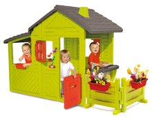 Kleine Spielhäuser für Kinder - Häuschen Gärtner Neo Floralie Smoby mit  Klingel,  Garten, Kamin_0