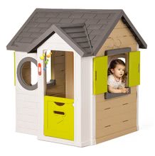 Kleine Spielhäuser mit Rutsche - Set Häuschen My Neo House DeLuxe Smoby mit Klingel und Rutsche Toboggan Super Megagliss 2in1 ab 24 Monaten_0