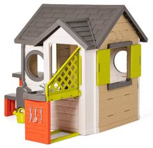 Kleine Spielhäuser für Kinder - Häuschen My Neo House DeLuxe Smoby mit Küche und Tisch_0