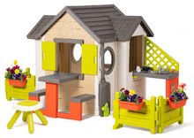 Speziell nur bei uns  - Häuschen My Neo House DeLuxe Smoby mit Küche, Garten und kleinem Tisch zum Sitzen_47