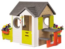 Spielhäuser Sets - Häuschen My Neo House DeLuxe Smoby mit Grill und Garten hinter dem Haus_0