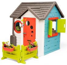 Kleine Spielhäuser für Kinder - Häuschen mit Gartenrestaurant Chef House DeLuxe Smoby mit Außenküche und Garten_3