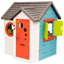 Kleine Spielhäuser für Kinder - Häuschen mit Gartenrestaurant Chef House DeLuxe Smoby mit Außenküche und voller Tür mit Klingel_2