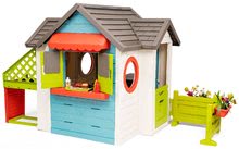 Kerti játszóházak gyerekeknek - Házikó kerti büfével Chef House DeLuxe Smoby bővített változat és taburett_0