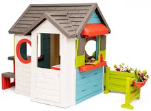 Kerti játszóházak gyerekeknek - Házikó kerti büfével Chef House DeLuxe Smoby piknik asztallal és előkerttel_2