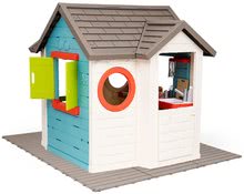 Kleine Spielhäuser für Kinder - Häuschen mit Gartenrestaurant Chef House DeLuxe Smoby mit Boden_1