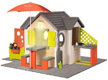 Domečky pro děti - Domeček přírodní My New House Smoby rozšiřitelný s podlahou a komplet výbavou od 24 měsíců_0
