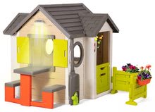 Case per bambini  - Casetta My New House Smoby espandibile con modulo tavolo picnic con panche_0