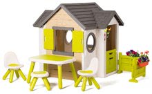 Special doar la noi - Căsuță bej My New House Smoby extensibilă cu bănci cu scăunele și măsuță_43