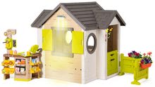 Spielhäuser Sets - Spielhaus, natur My New House Smoby erweiterbar mit Bio Café ab 24 Monaten_0