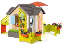 Kućice za djecu - Vrtna kućica Garden House Smoby s izuzetnom opremom i punim vratima te velikim prednjim vrtom_0