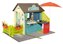 Špeciálne len u nás - Domček s obchodom Sweety Corner Playhouse Smoby s podlahou a kuchynka na záhradke so sprchou_52