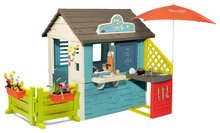 Tylko u nas - Domek ze sklepem Sweety Corner Playhouse Smoby i kuchnia z parasolem przeciwsłonecznym, z płotkiem_25