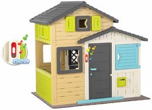 Kerti játszóházak gyerekeknek - Házikó Jóbarátok elegáns színekben Friends House Evo Playhouse Smoby bővíthető padlóburkolattal_1