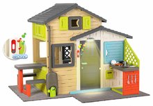 Domki dla dzieci - Domek Przyjaciół w wersji podstawowej w eleganckich kolorach Friends House Evo Playhouse Smoby z możliwością rozbudowy z podłogą i lampą_3
