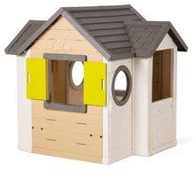 Cabanes avec toboggan pour enfants - Maisonnette My House Smoby Avec des portes pleines et demi-portes et une sonnette électronique depuis 24 mois_1