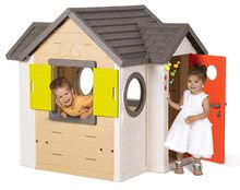 Kleine Spielhäuser für Kinder - Häuschen My House Smoby mit ganzen und halben Türen und elektronischer Türklingel ab 24 Monaten_3