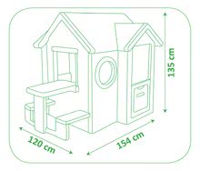 Seturi căsuțe  - Set căsuţă My Neo House DeLuxe Smoby cu sonerie, intrare prin spate și bicicletă educativă de la 24 luni_12