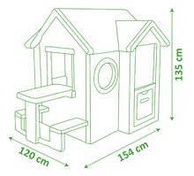 Domečky pro děti - Domeček My House Smoby s 2 dveřmi, elektronickým zvonkem a piknikový stolek_11