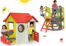 Domčeky s preliezačkou -  NA PREKLAD - Set domček My Neo House DeLuxe Smoby so zvončekom stolíkom a preliezačka Multiactivity Climbing Tower so šmykľavkou od 24 mes_32