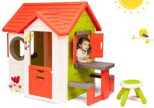 Kerti játszóházak gyerekeknek - Szett házikó My Neo House DeLuxe Smoby csengővel asztallal és ajándék taburett KidStool 2in1 24 hó-tól_33