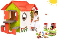 Domčeky pre deti - Set domček My Neo House DeLuxe Smoby so zvončekom stolíkom a vaflovač s mixérom kávovarom a vaflami od 24 mes_33