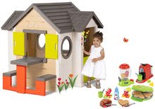 Domčeky pre deti - Set domček My Neo House DeLuxe Smoby so zvončekom stolíkom a vaflovač s mixérom kávovarom a vaflami od 24 mes_35