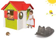 Kućice s ljuljačkom - Set kućica My Neo House DeLuxe Smoby sa zvoncem i siva podna ljuljačka Mačak od 24 mjes_21