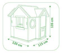 Hracie centrá - Set hracie centrum Fun Center Smoby so šmykľavkou dlhou 150 cm a domček My House od 24 mes_23