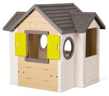 Cabanes avec toboggan pour enfants - Maisonnette My House Smoby 2 portes, sonnette électronique et filtre UV à partir de 24 mois_1