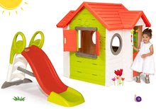 Kleine Spielhäuser mit Rutsche - Set Häuschen My Neo House DeLuxe Smoby mit elektronischer Klingel und Rutsche Toboggan KS Länge 150 cm ab 24 Monaten_23