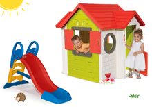 Case per bambini con scivolo - Set casetta My Neo House DeLuxe Smoby con campanello e 2 porte e scivolo Toboggan KS medio 1,5 metri dai 24 mesi_23