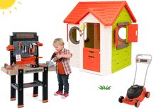 Spielhäuser mit Werkzeug - Set Häuschen My Neo House DeLuxe Smoby mit Klingel und 2 Türen und einem  Rasenmäher  Black&Decker mit Werkstatt ab 24 Monaten_33