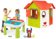 Spielhäuser mit Sandkasten - Set Häuschen My Neo House DeLuxe Smoby mit elektronischer Klingel und Tisch Wasser & Sand ab 24 Monaten_25