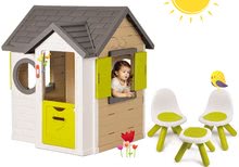 Kućice s namještajem - Set kućica My Neo House DeLuxe Smoby sa zvoncem i 2 vrata i 2 stolca i stolić KidChair od 24 mjeseca_40