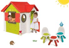 Kućice s namještajem - Set kućica My Neo House DeLuxe Smoby sa zvoncem i 2 vrata i 2 stolca i stolić KidChair od 24 mjeseca_39